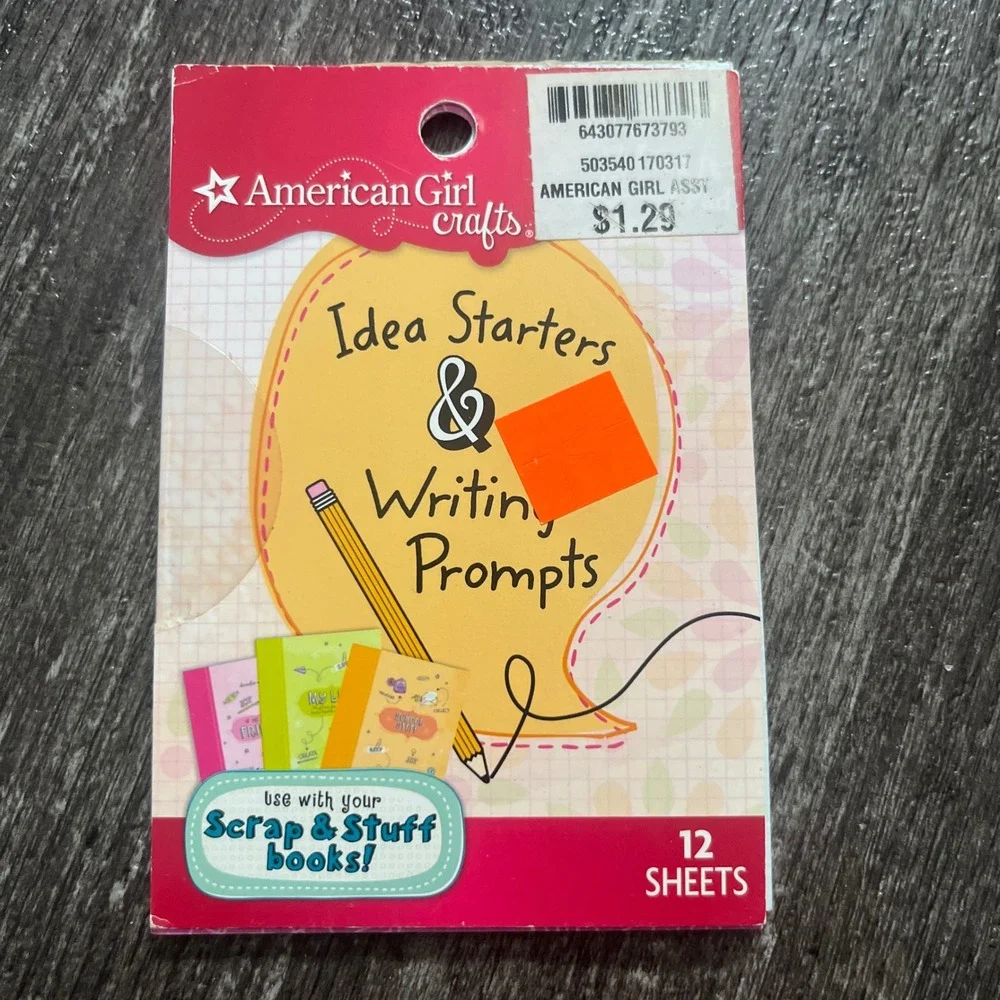 32‎ American Girl Crafts Idea Starters Writing Prompts List It Arrows Pad